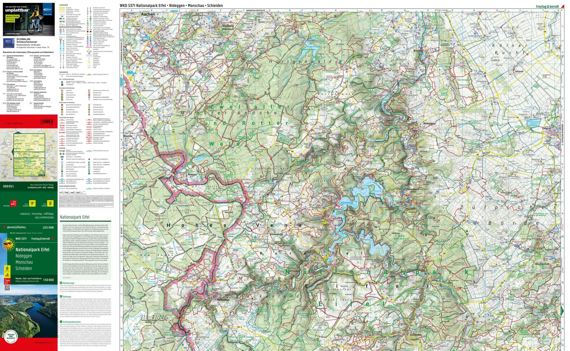 Bild: 9783707920437 | freytag &amp; berndt Wanderkarte WKD 5371 Nationalpark Eifel, Nideggen...