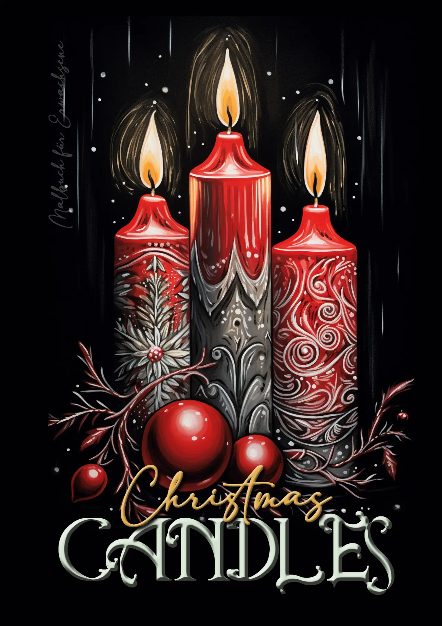 Cover: 9783758410437 | Christmas Candles Coloring Book for Adults | Monsoon Publishing | Buch