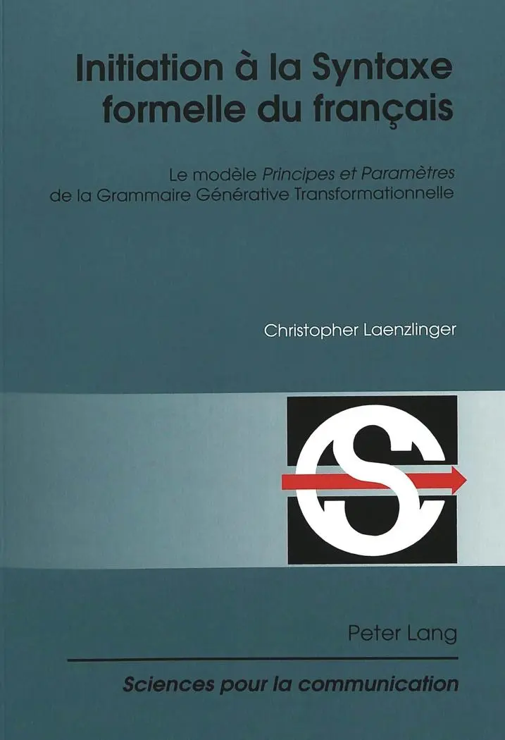 Cover: 9783906770437 | Initiation à la Syntaxe formelle du français | Christopher Laenzlinger