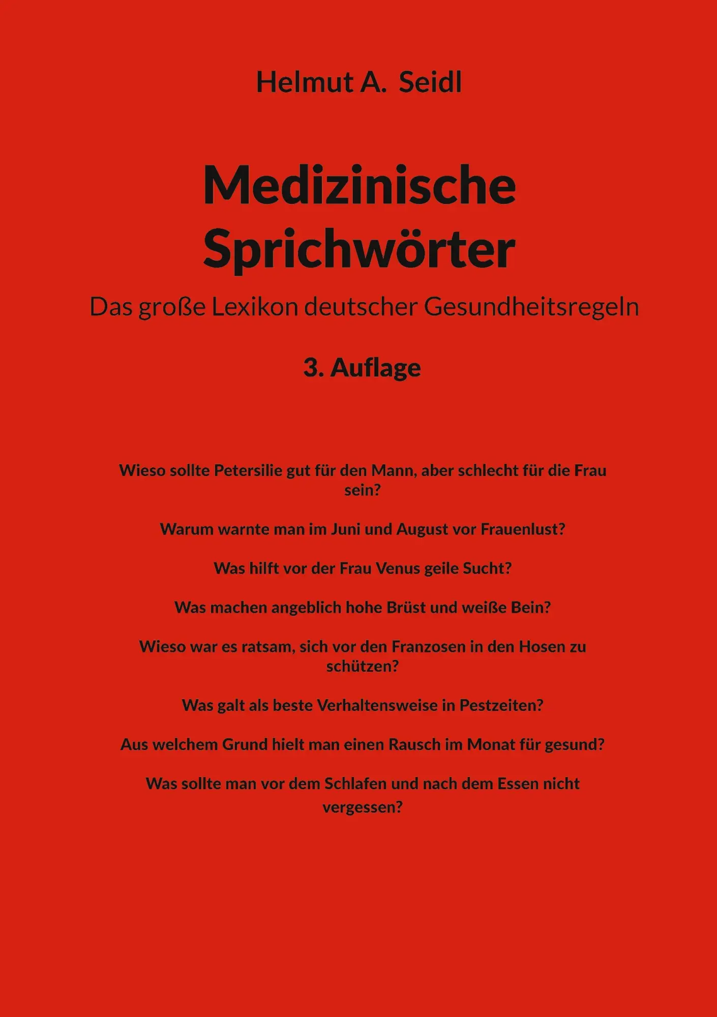 Cover: 9783912230437 | Medizinische Sprichwörter | Helmut A. Seidl | Taschenbuch | Deutsch