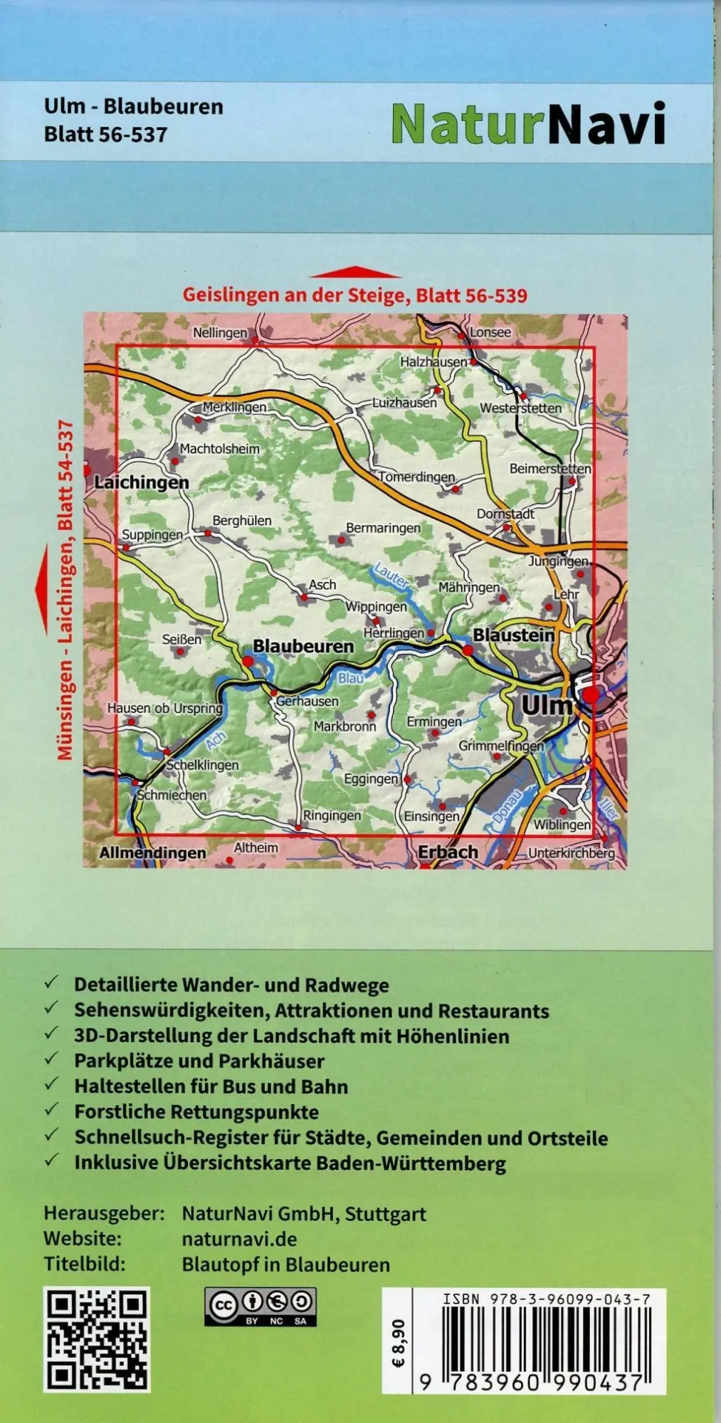 Bild: 9783960990437 | Ulm - Blaubeuren 1 : 25 000 | (Land-)Karte | Deutsch | 2018