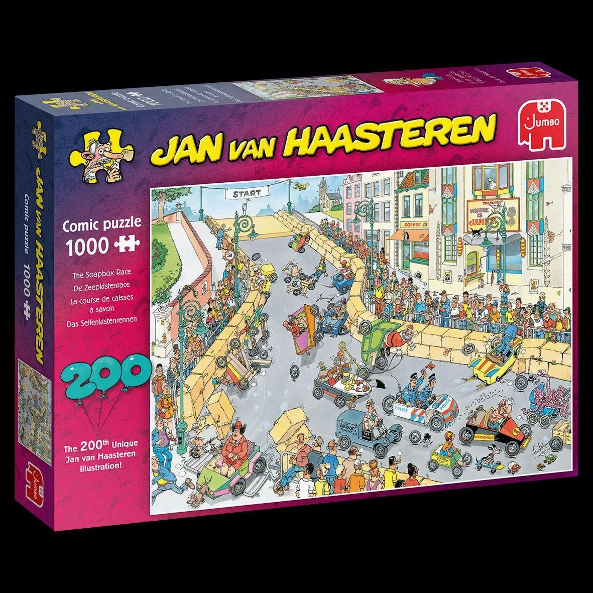 Cover: 8710126200537 | Jan van Haasteren - Seifenkistenrennen - 1000 Teile | Spiel | 20053
