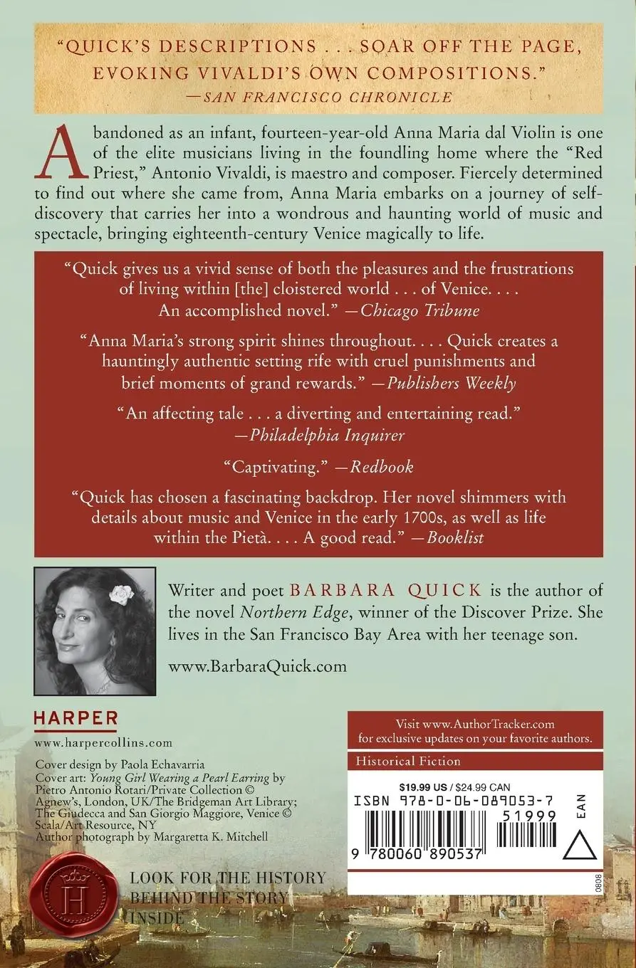 Rückseite: 9780060890537 | Vivaldi's Virgins | Barbara Quick | Taschenbuch | Englisch | 2008