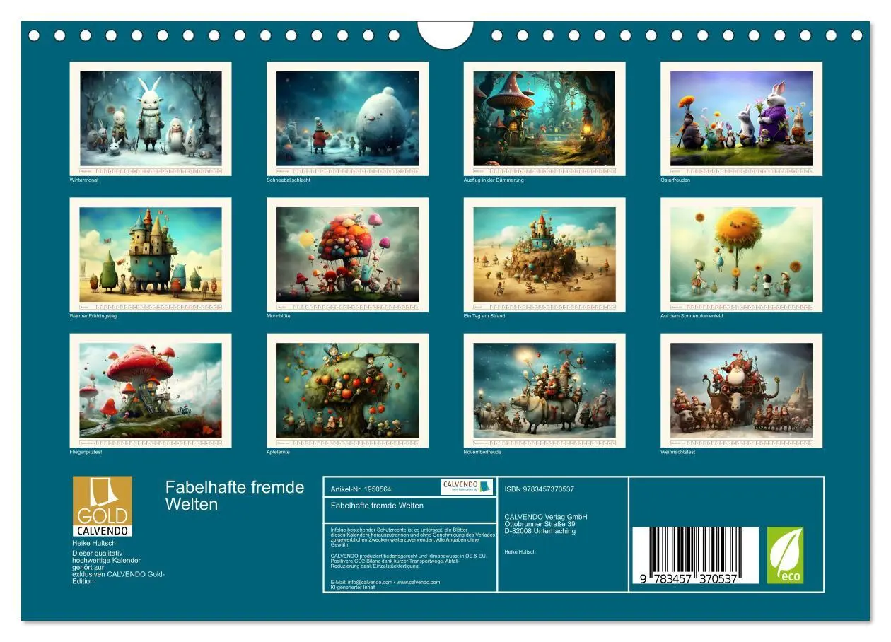 Bild: 9783457370537 | Fabelhafte fremde Welten (Wandkalender 2026 DIN A4 quer), CALVENDO...