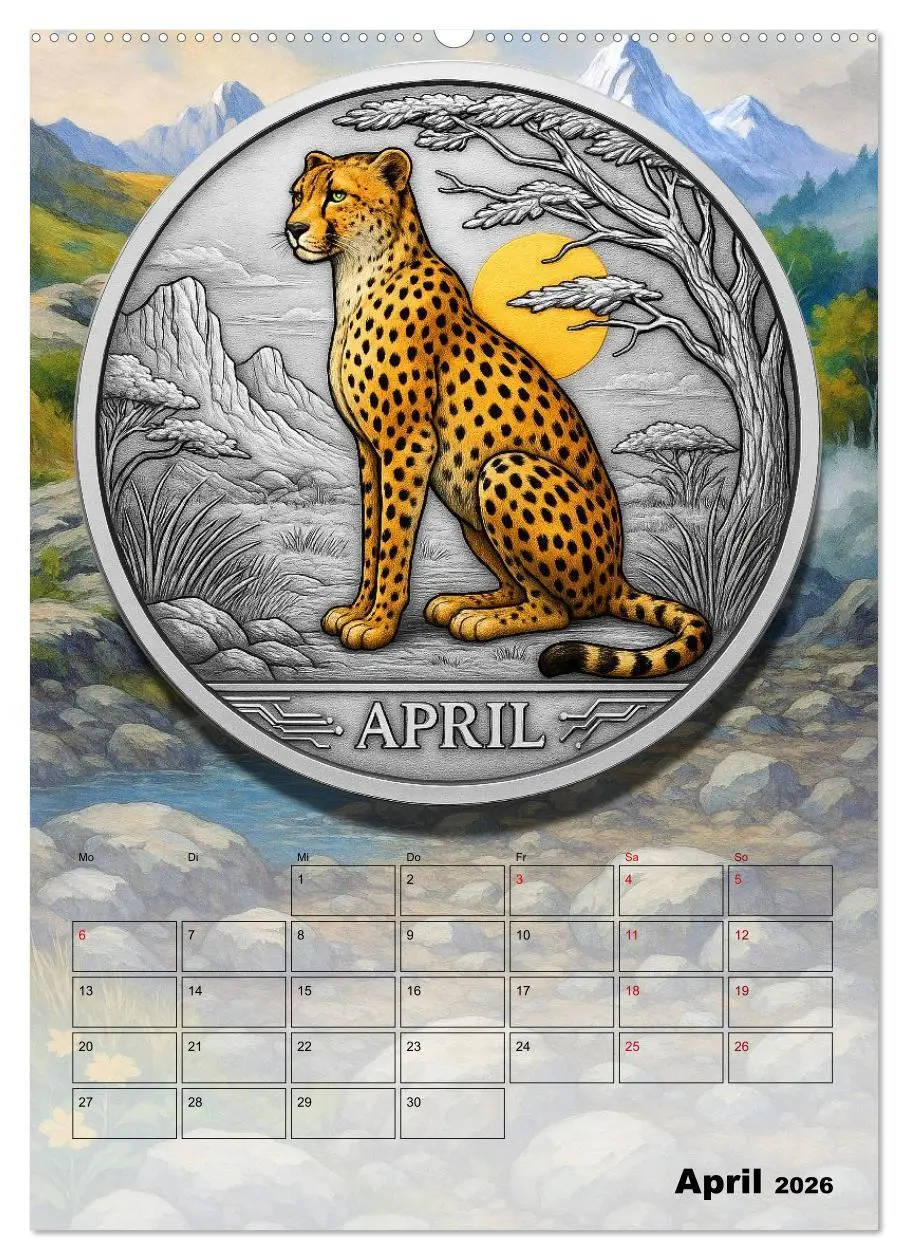 Bild: 9783516600537 | Katzenadel in Silber (hochwertiger Premium Wandkalender 2026 DIN A2...