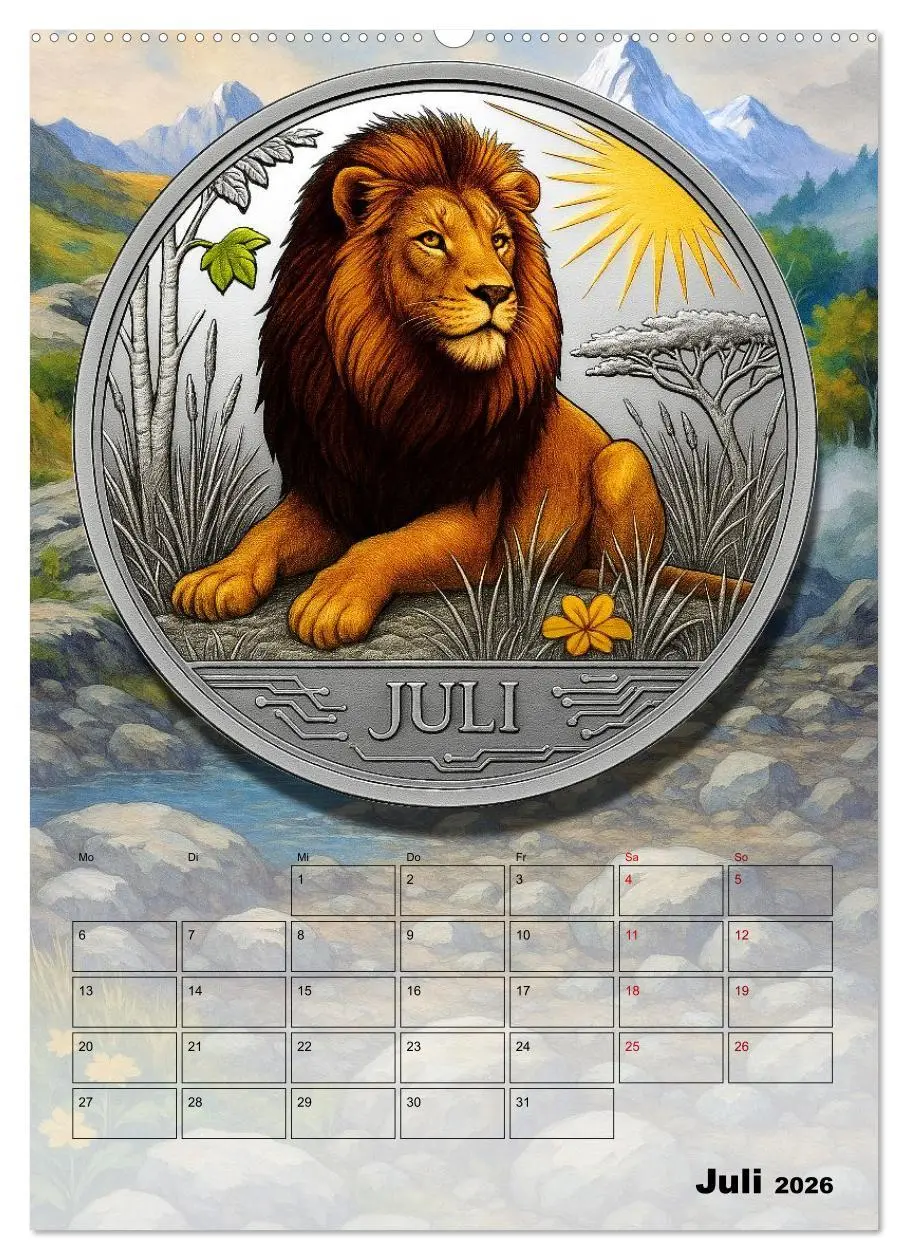 Bild: 9783516600537 | Katzenadel in Silber (hochwertiger Premium Wandkalender 2026 DIN A2...