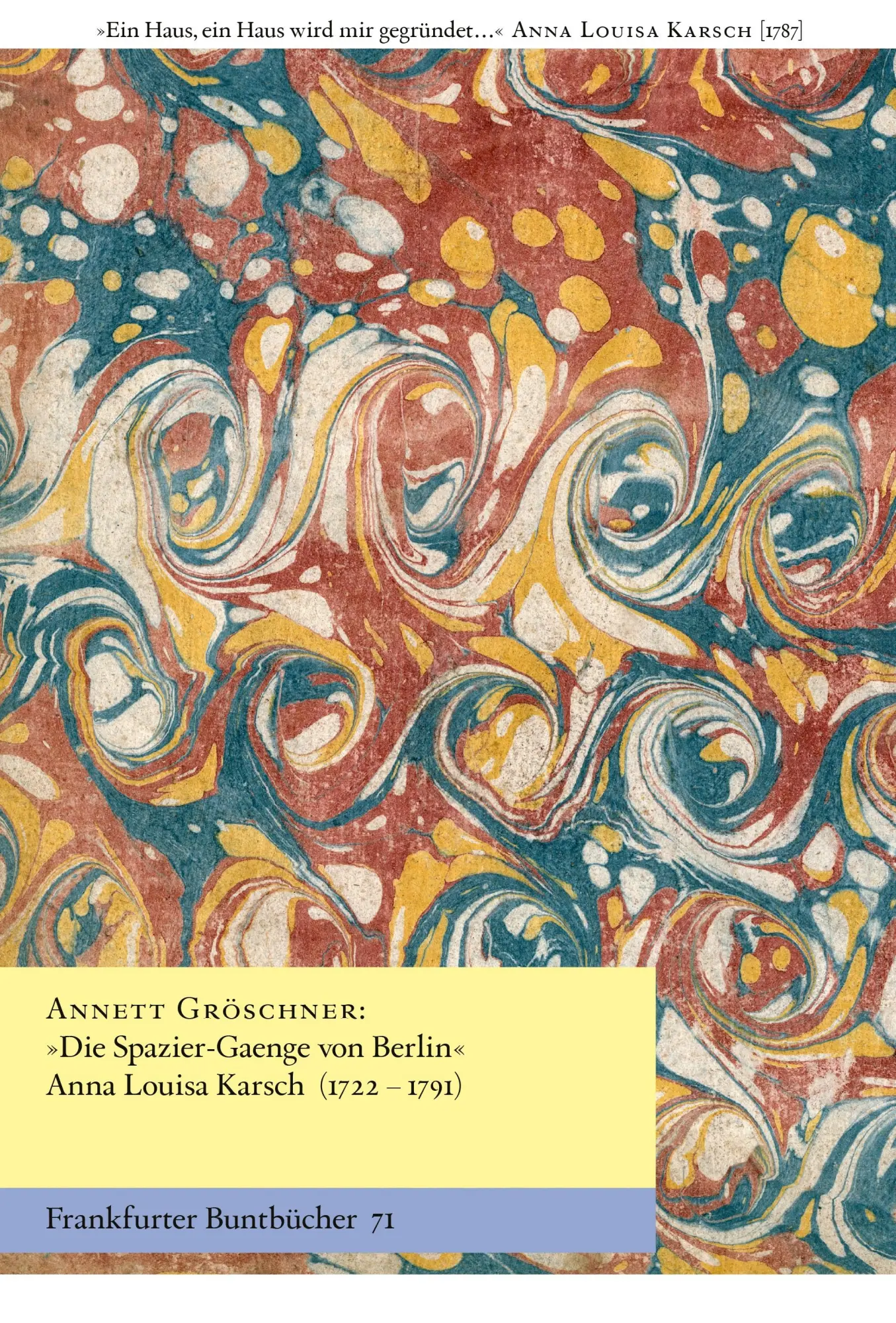 Cover: 9783969820537 | "Die Spazier-Gaenge von Berlin" | Anna Louisa Karsch (1722-1791)