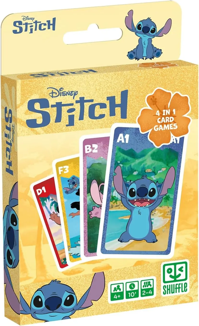 Cover: 5411068870637 | Shuffle 10049718 - Disney Stitch, 4in1 Kartenspiel | Disney | 2026