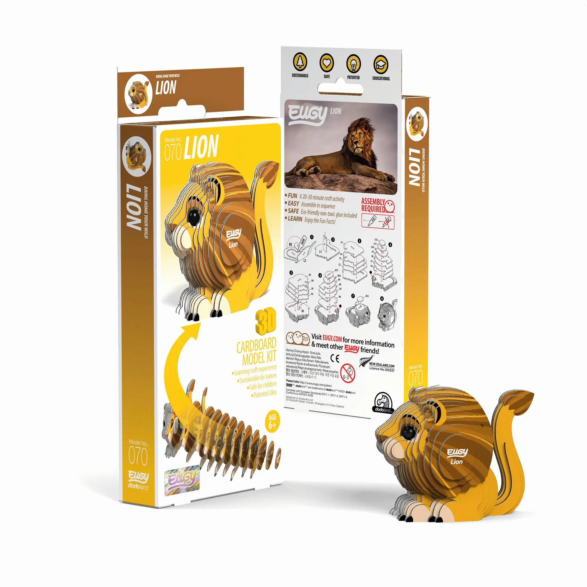 Cover: 9421035150637 | EUGY - 3D Bastelset Löwe | Eugy | Kit (Bastelset) | 650070 | Deutsch