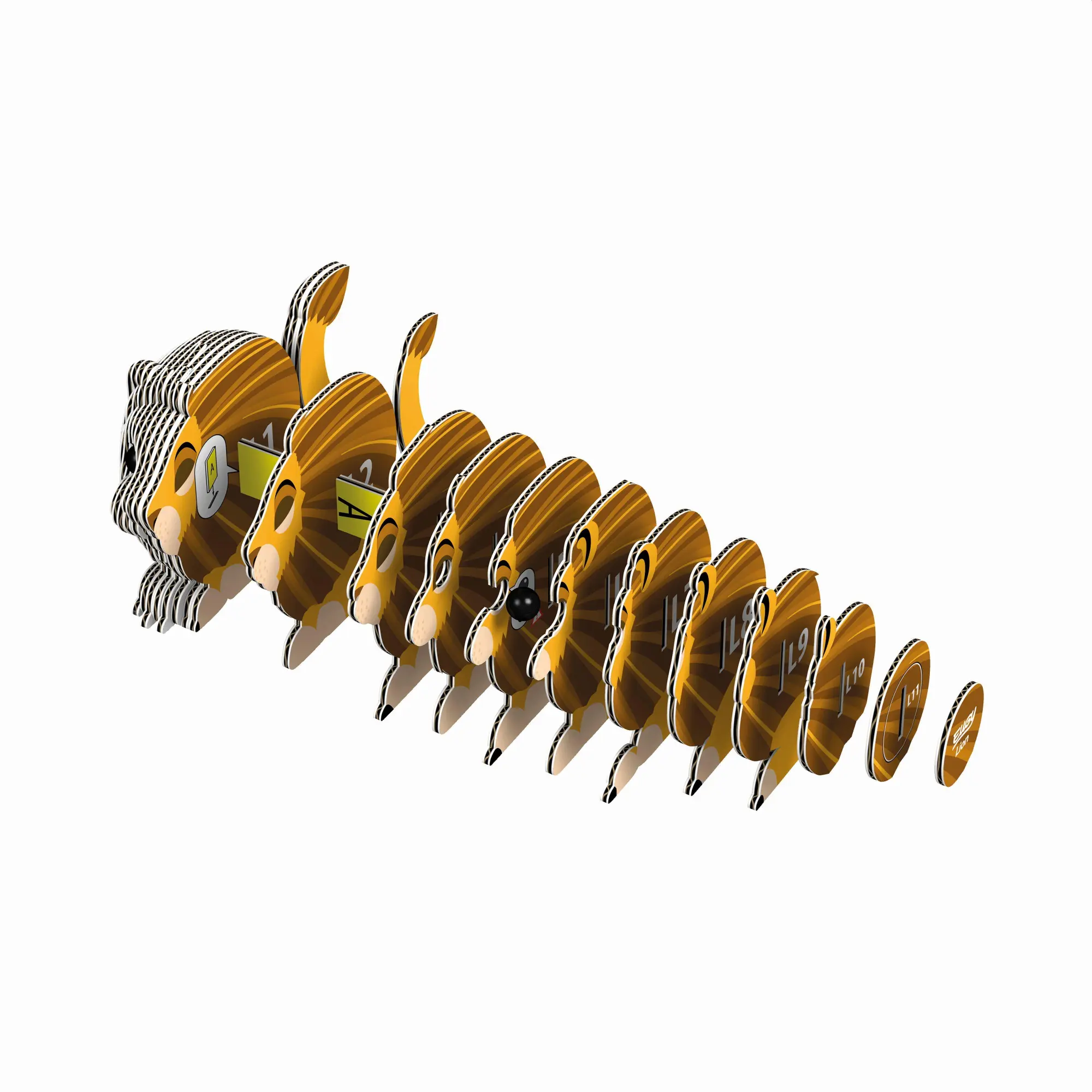 Bild: 9421035150637 | EUGY - 3D Bastelset Löwe | Eugy | Kit (Bastelset) | 650070 | Deutsch