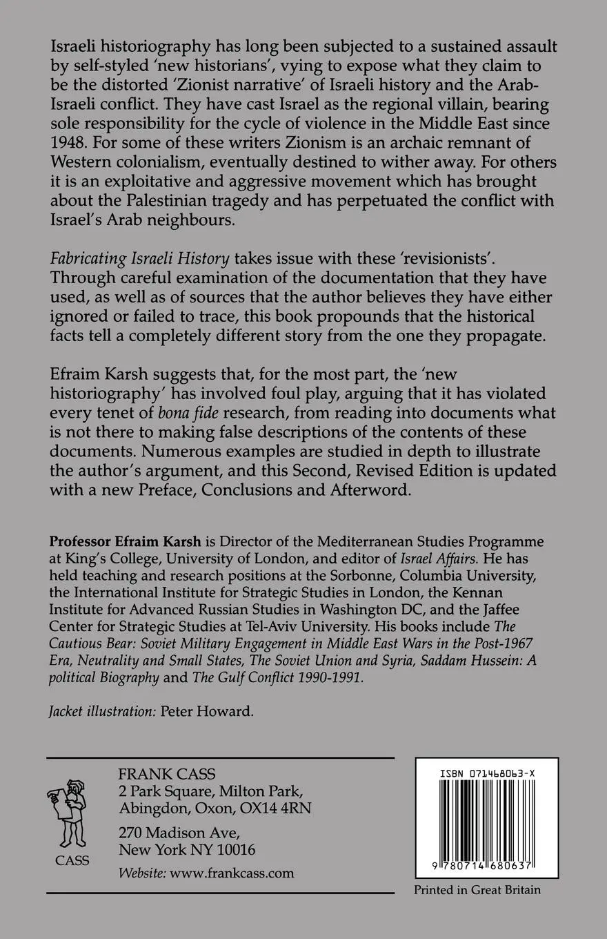 Rückseite: 9780714680637 | Fabricating Israeli History | The 'New Historians' | Efraim Karsh