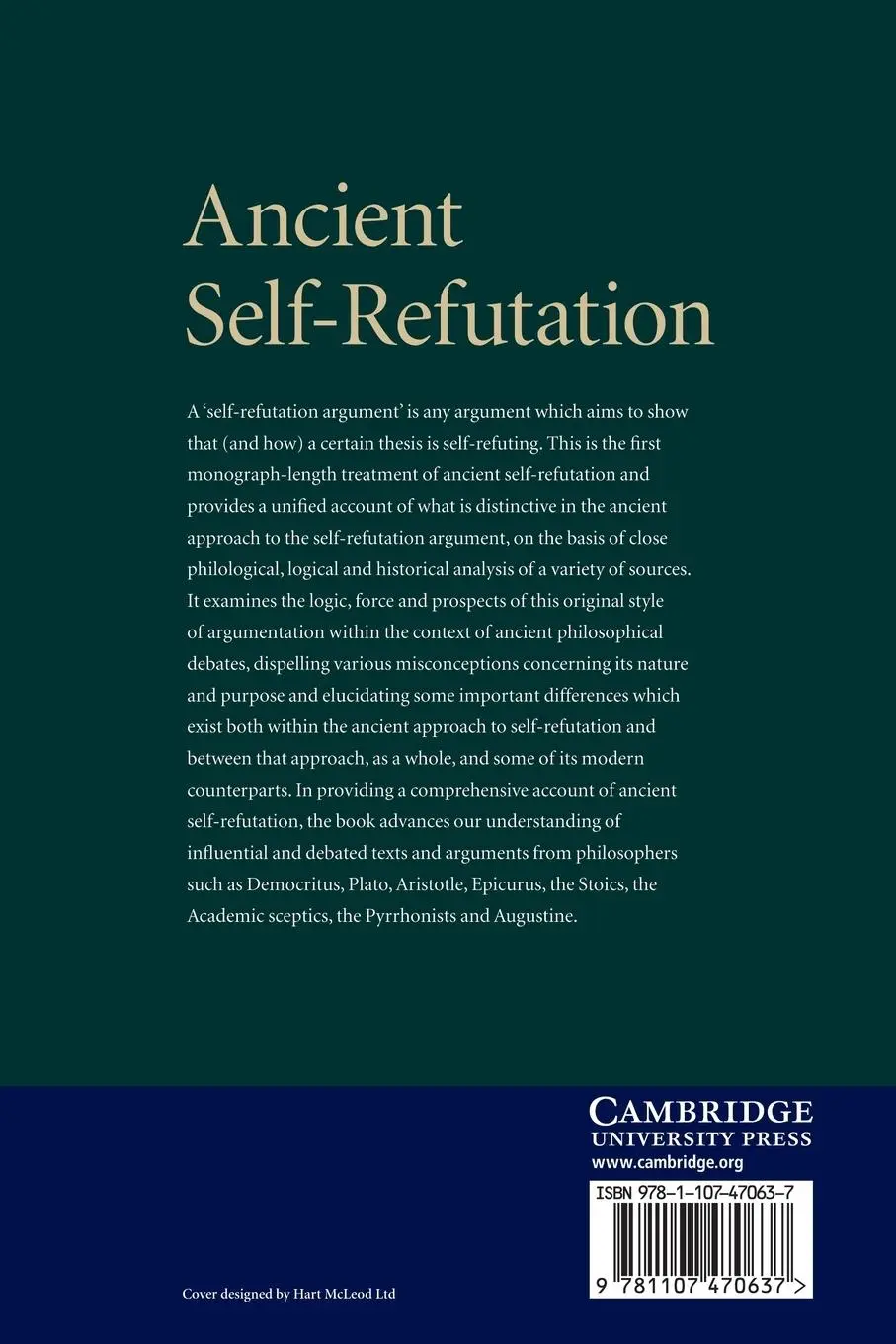 Rückseite: 9781107470637 | Ancient Self-Refutation | Luca Castagnoli | Taschenbuch | Englisch