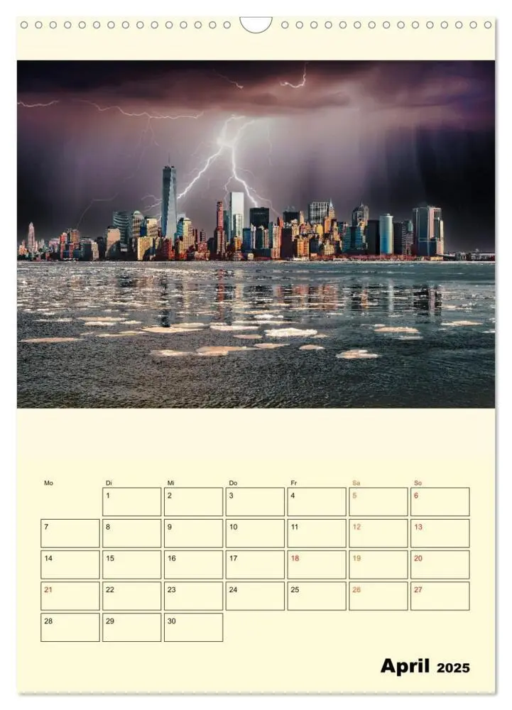 Bild: 9783435890637 | Metropolen im Gewitter (Wandkalender 2025 DIN A3 hoch), CALVENDO...