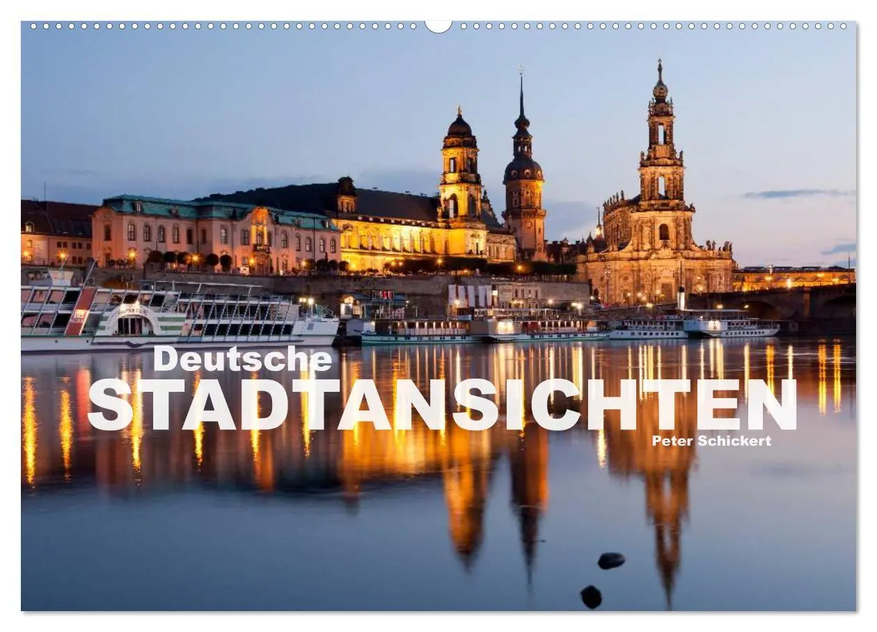 Cover: 9783457740637 | Deutsche Stadtansichten (Wandkalender 2026 DIN A2 quer), CALVENDO...