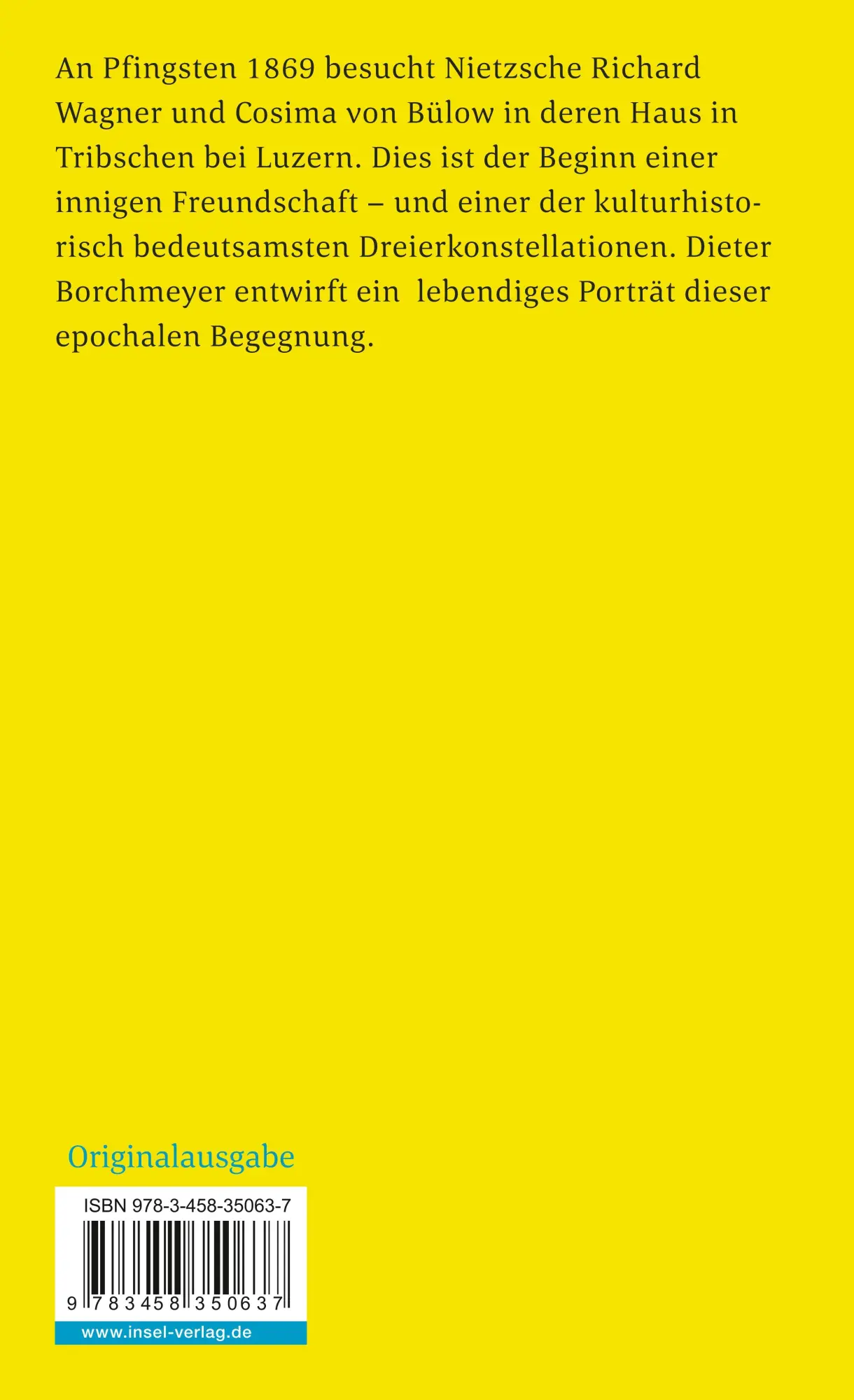 Rückseite: 9783458350637 | Nietzsche, Cosima, Wagner | Porträt einer Freundschaft | Borchmeyer