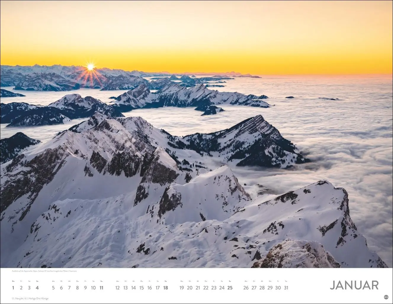 Bild: 9783756410637 | Faszination Alpen Posterkalender 2026 | Heye | Kalender | 14 S. | 2026