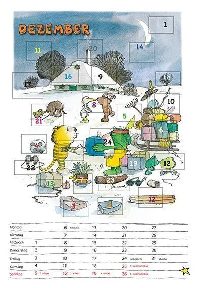Bild: 9783958780637 | Janosch Tigerentenkalender 2027 | Janosch | Kalender | 12 S. | Deutsch