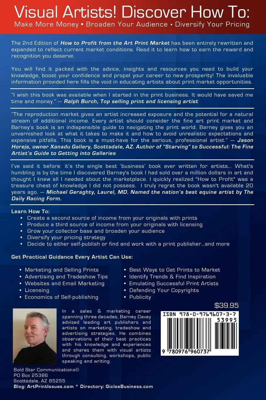 Rückseite: 9780976960737 | How to Profit from the Art Print Market - 2nd Edition | Barney (u. a.)