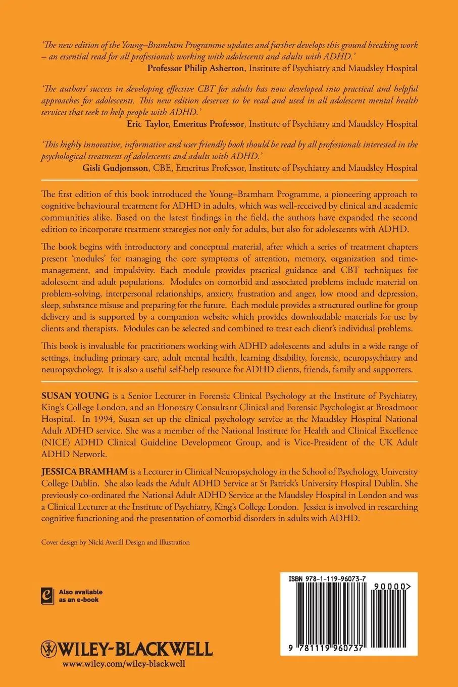 Rückseite: 9781119960737 | Cognitive-Behavioural Therapy for ADHD in Adolescents and Adults