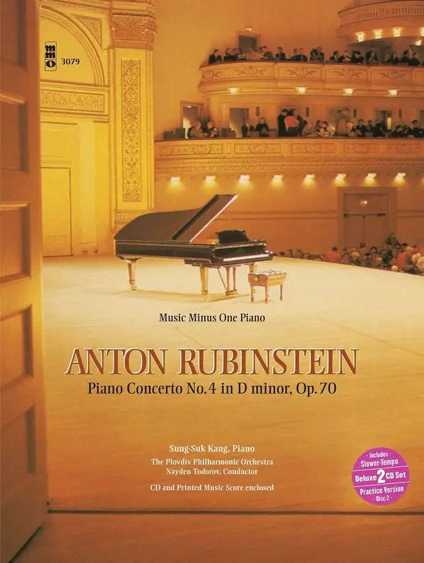 Cover: 9781596150737 | Piano Concerto No. 4 in D Minor, Op. 70 | Rubinstein | Music Minus One
