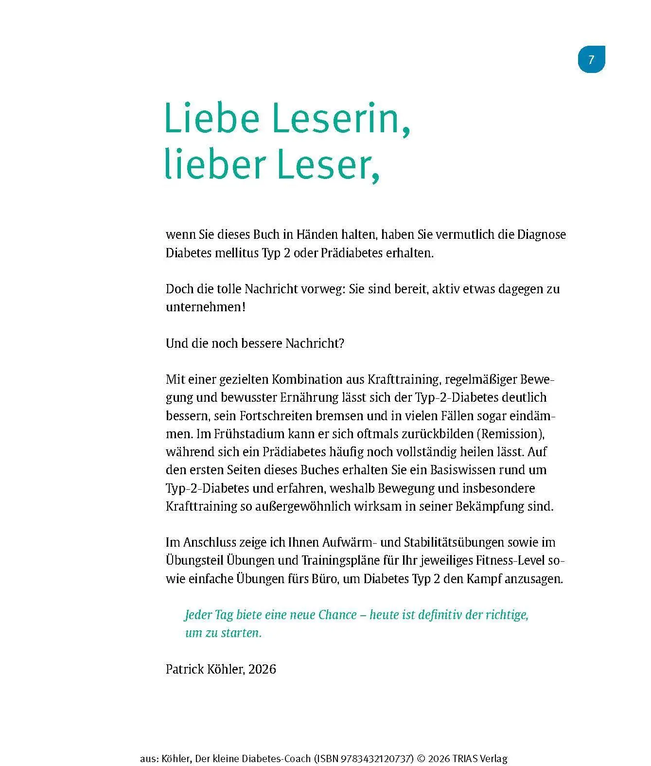 Bild: 9783432120737 | Der kleine Diabetes-Coach | Patrick Köhler | Taschenbuch | 128 S.
