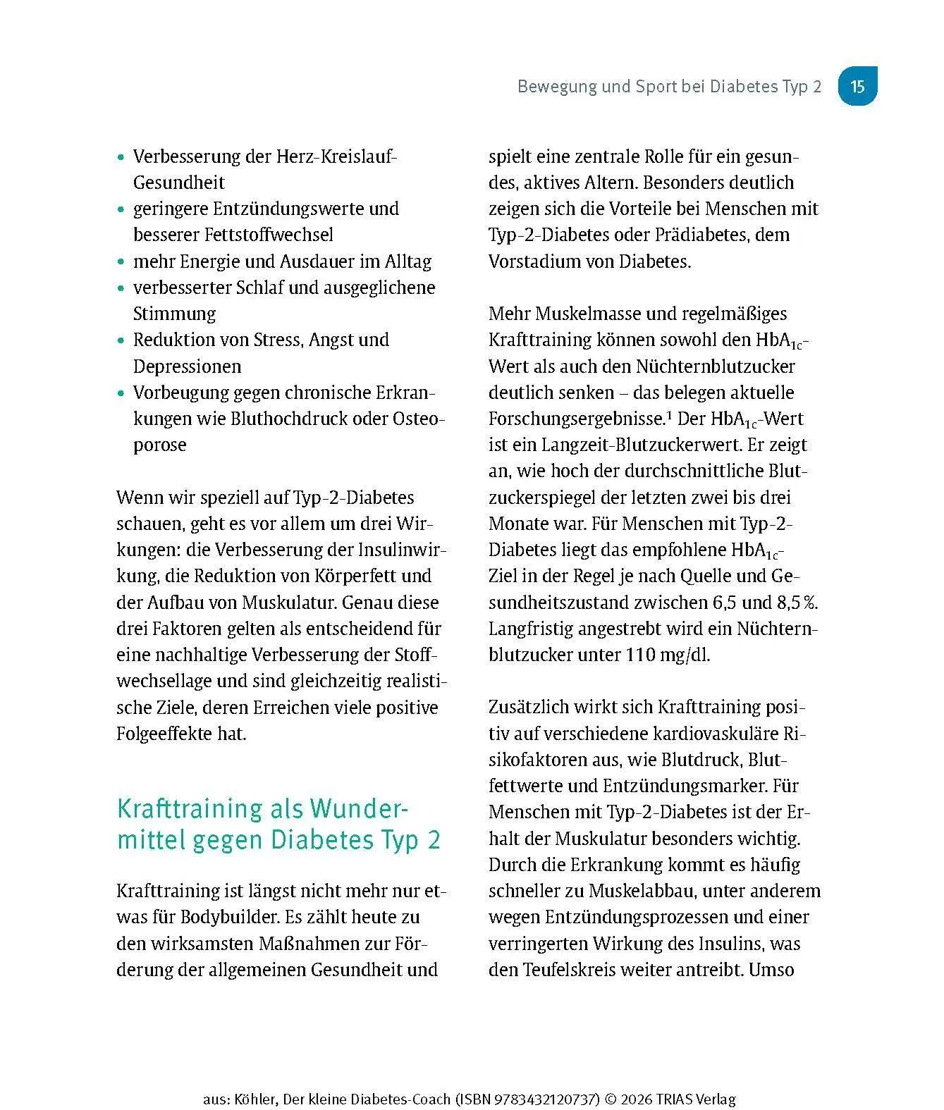 Bild: 9783432120737 | Der kleine Diabetes-Coach | Patrick Köhler | Taschenbuch | 128 S.