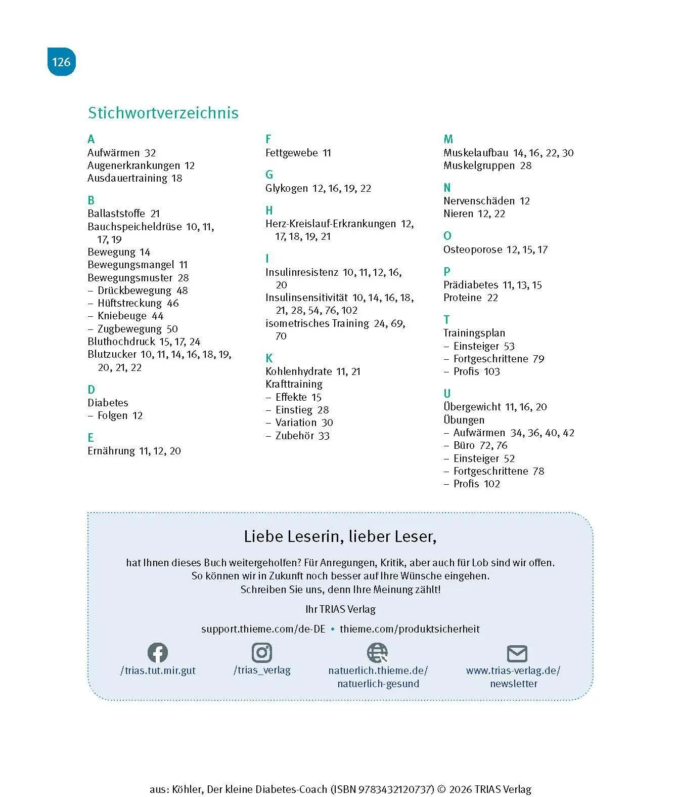 Bild: 9783432120737 | Der kleine Diabetes-Coach | Patrick Köhler | Taschenbuch | 128 S.
