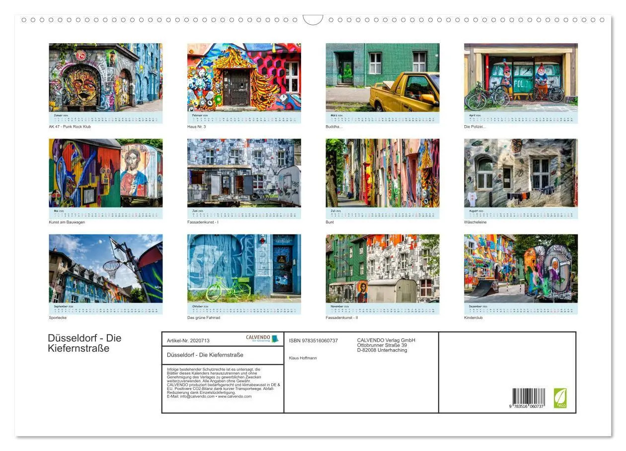 Bild: 9783516060737 | Düsseldorf - Die Kiefernstraße (Wandkalender 2026 DIN A2 quer),...