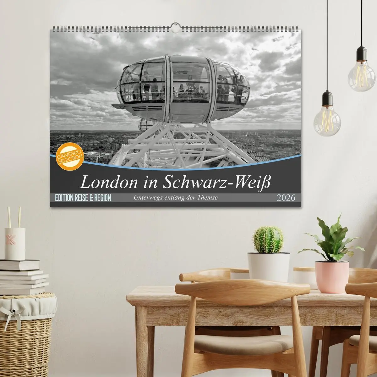 Bild: 9783516130737 | London in Schwarz-Weiß (Wandkalender 2026 DIN A2 quer), CALVENDO...