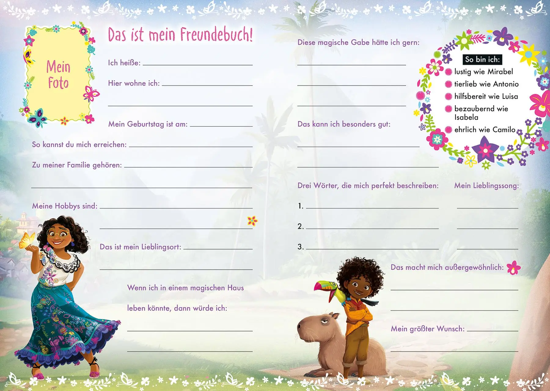 Bild: 9783833240737 | Disney Encanto: Freundebuch | Freundebuch | Panini | Buch | 72 S.