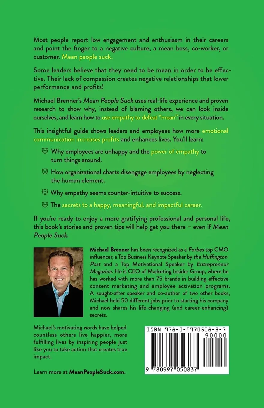 Rückseite: 9780997050837 | Mean People Suck | Michael Brenner | Taschenbuch | Englisch | 2019