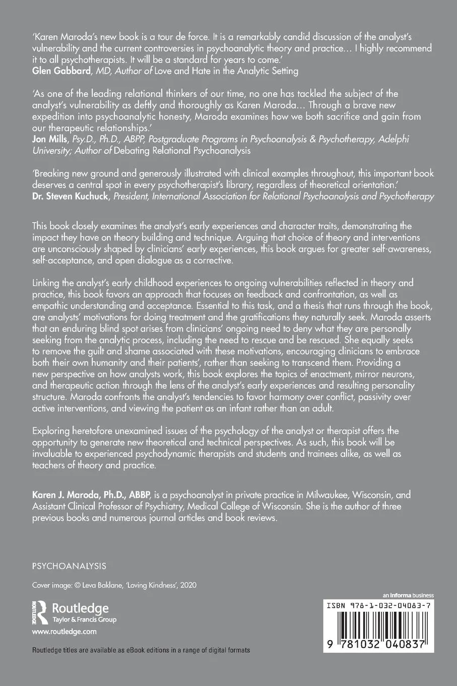 Rückseite: 9781032040837 | The Analyst's Vulnerability | Impact on Theory and Practice | Maroda