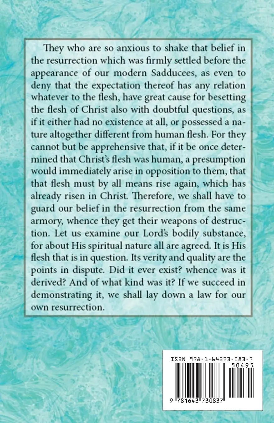 Rückseite: 9781643730837 | On the Flesh of Christ | Tertullian | Taschenbuch | Englisch | 2018