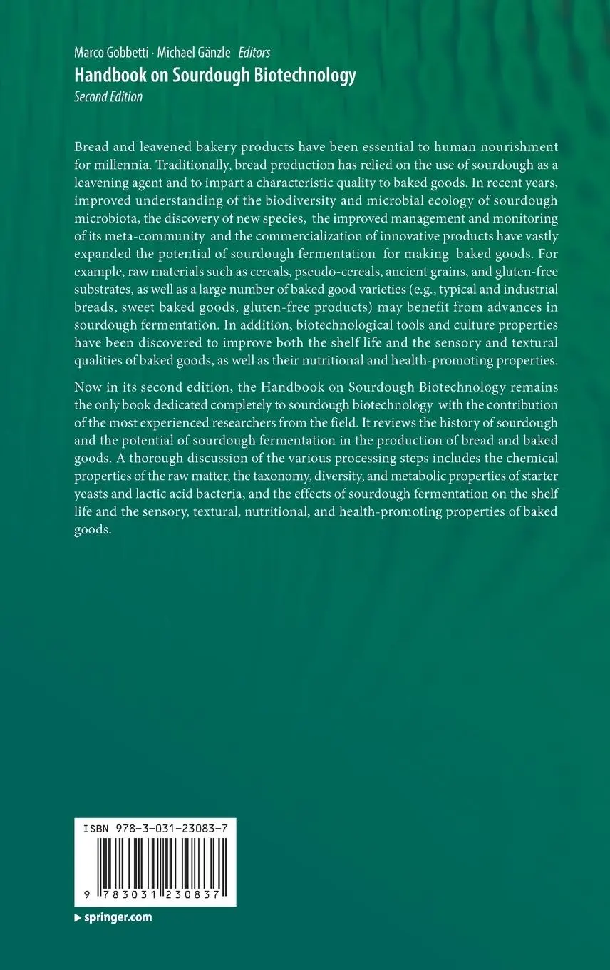 Rückseite: 9783031230837 | Handbook on Sourdough Biotechnology | Michael Gänzle (u. a.) | Buch