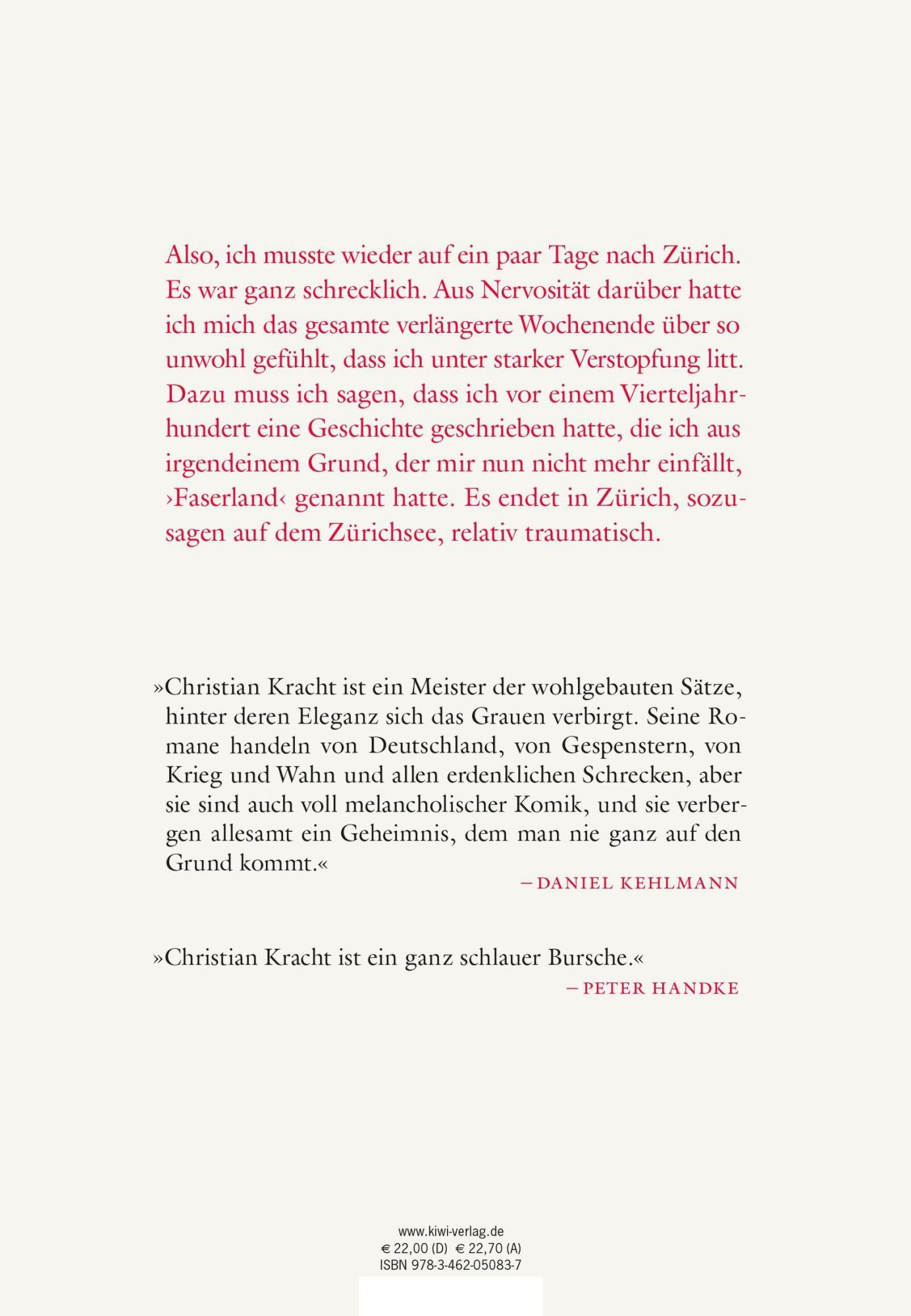 Rückseite: 9783462050837 | Eurotrash | Roman | Christian Kracht | Buch | 210 S. | Deutsch | 2021