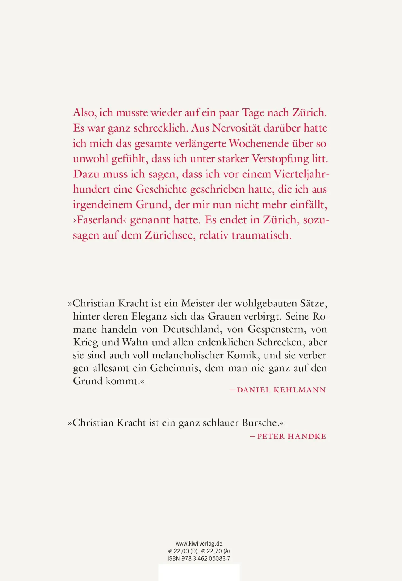 Rückseite: 9783462050837 | Eurotrash | Roman | Christian Kracht | Buch | 210 S. | Deutsch | 2021