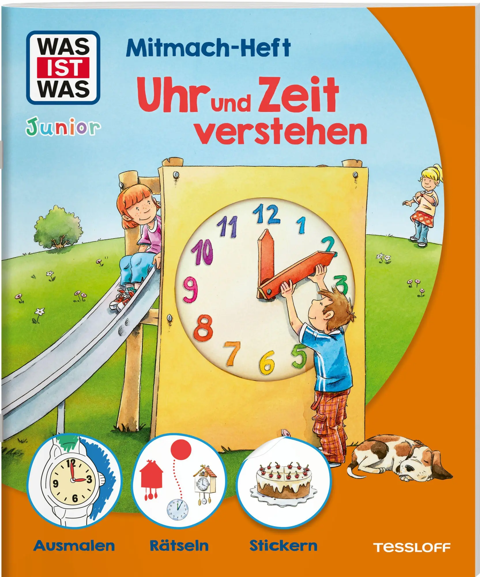 Cover: 9783788620837 | WAS IST WAS Junior Mitmach-Heft Uhr und Zeit verstehen | Tatjana Marti