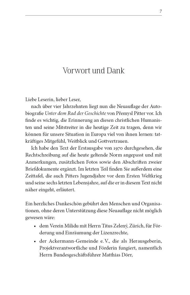 Bild: 9783862560837 | Unter dem Rad der Geschichte | Premysl Pitter | Taschenbuch | XVI