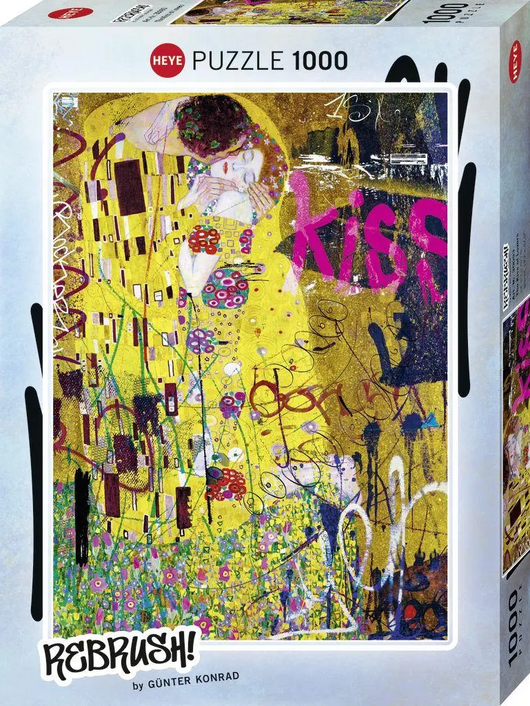 Cover: 4001689300937 | The Kiss of Lovers | 1000 Teile | Spiel | Art Lab Puzzlereihe Heye