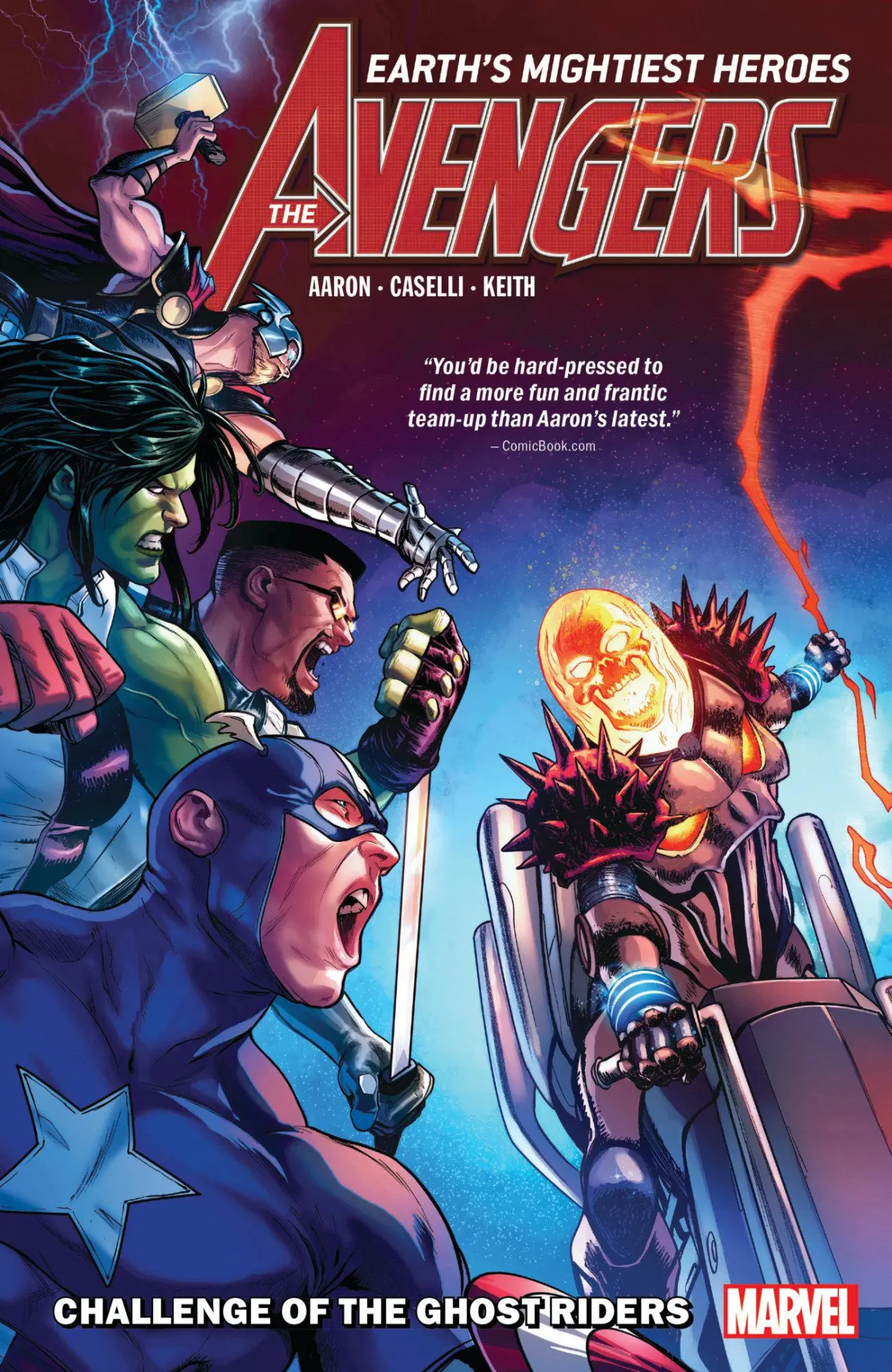 Cover: 9781302920937 | Avengers by Jason Aaron Vol. 5: Challenge of the Ghost Riders | Aaron