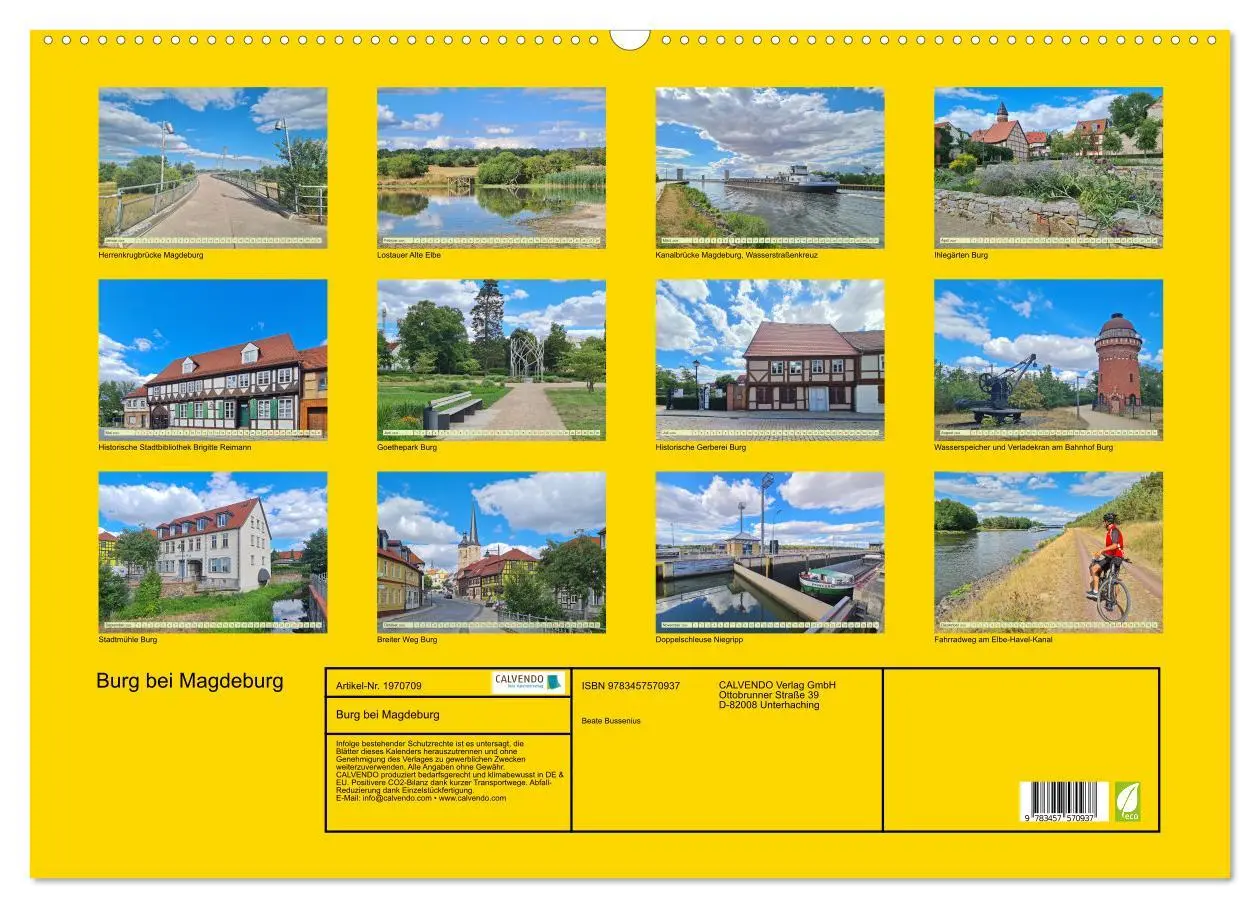 Bild: 9783457570937 | Burg bei Magdeburg (Wandkalender 2026 DIN A2 quer), CALVENDO...