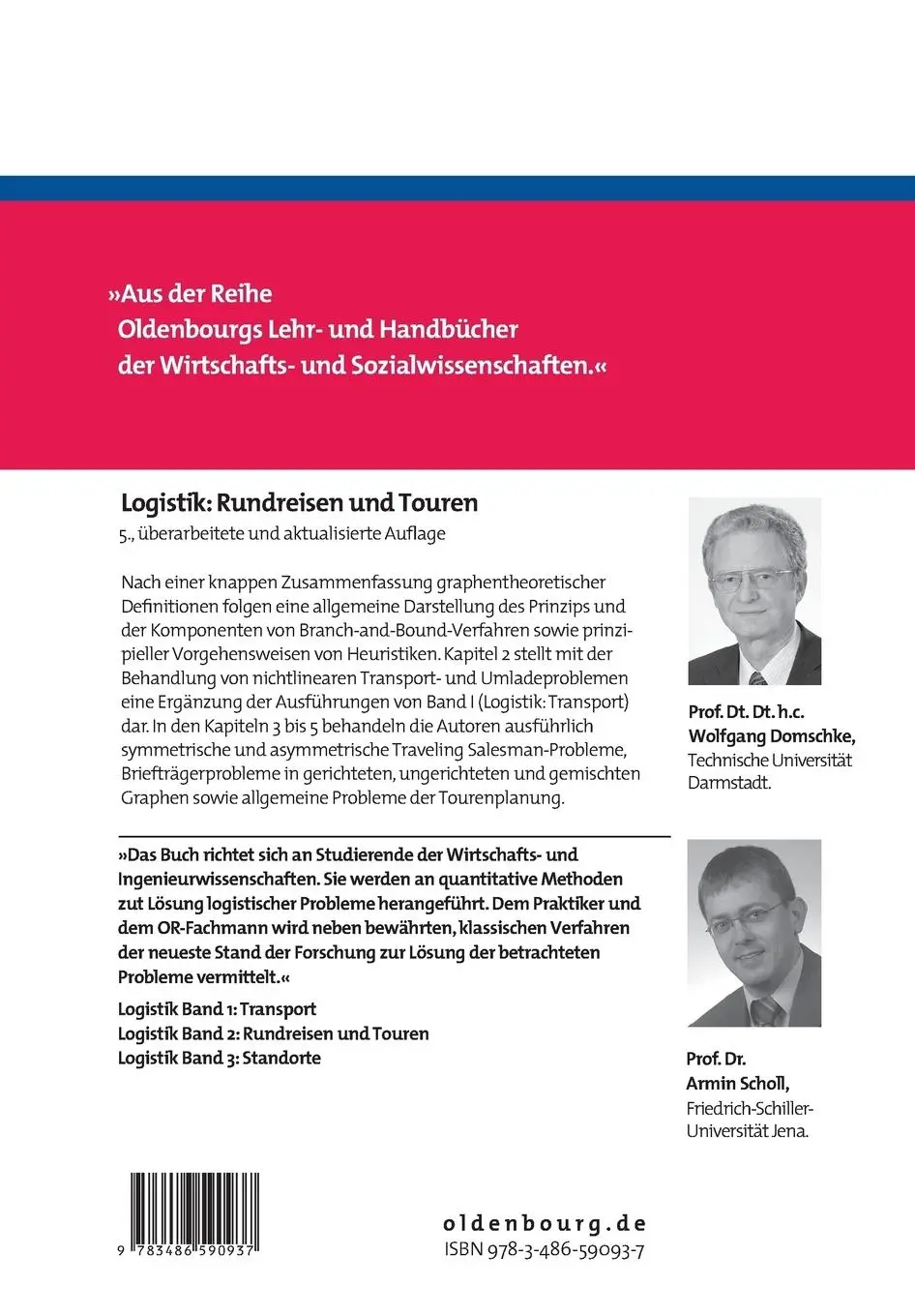 Rückseite: 9783486590937 | Logistik: Rundreisen und Touren | Armin Scholl (u. a.) | Taschenbuch
