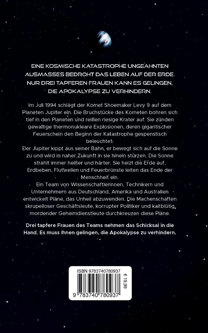 Rückseite: 9783740780937 | Der Komet | Ein Science Fiction Thriller | Lothar Thems | Taschenbuch
