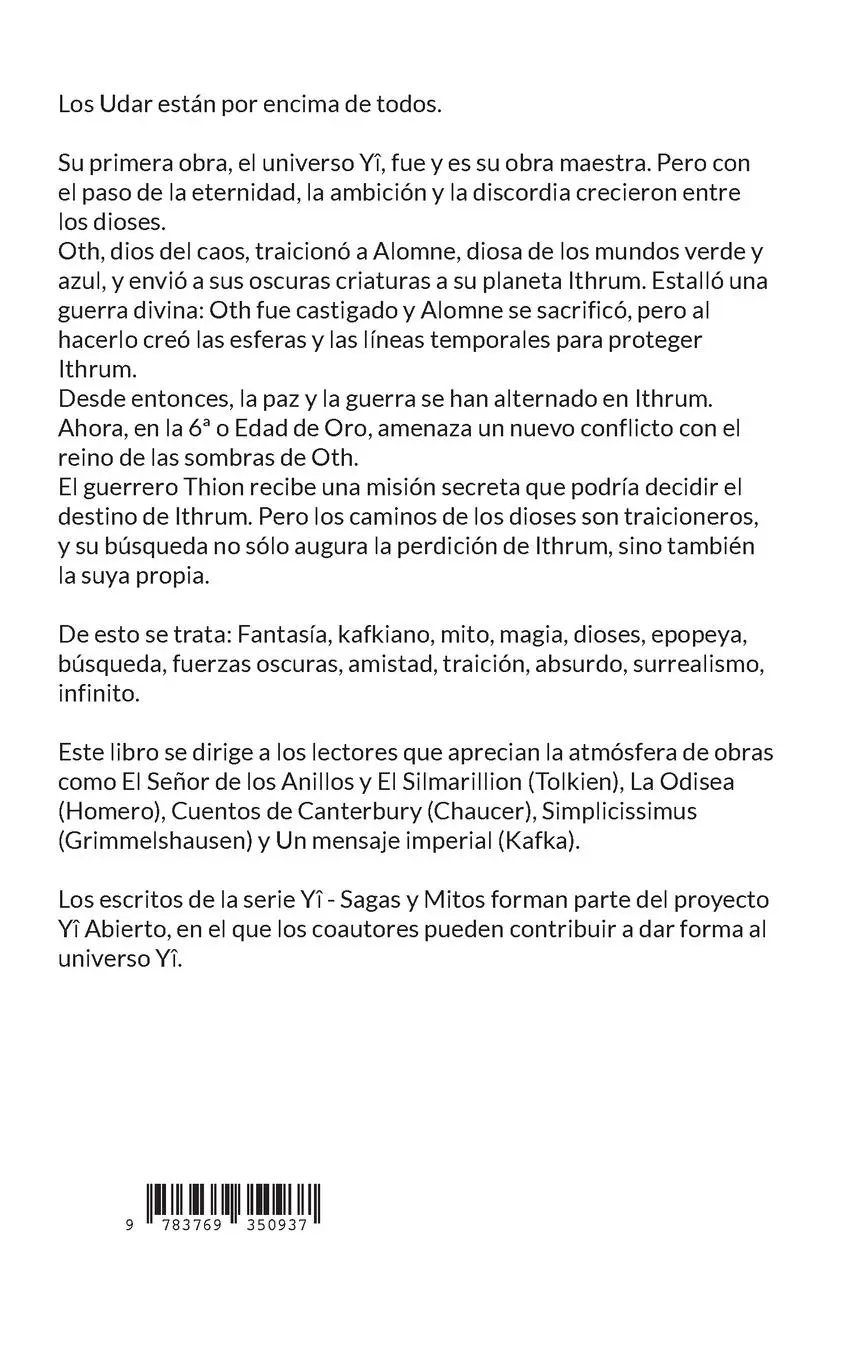 Rückseite: 9783769350937 | El ascenso de Thion | Black-Line (Antiguo) | Fleischhauer (u. a.)