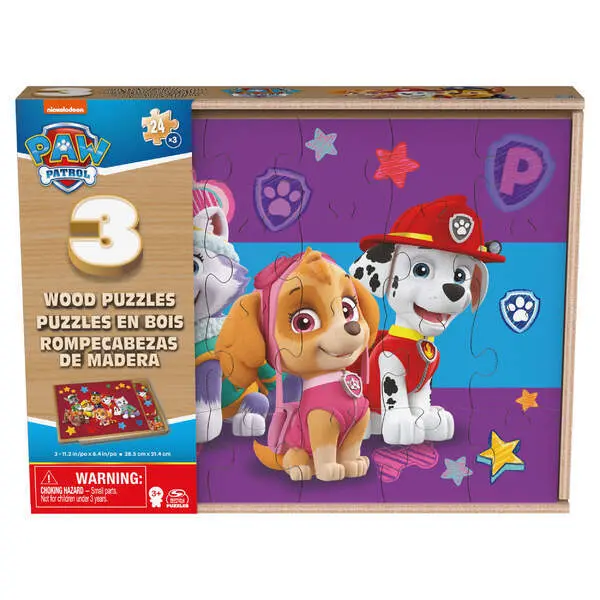 Cover: 778988461037 | CGI Paw Patrol Holzpuzzle 3er Set | Spiel | In Kartonage | 61037