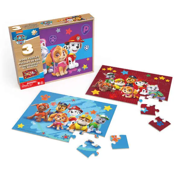 Bild: 778988461037 | CGI Paw Patrol Holzpuzzle 3er Set | Spiel | In Kartonage | 61037