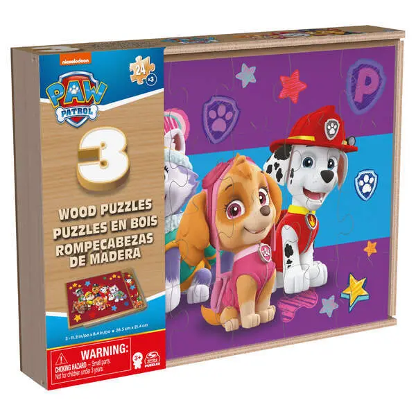 Bild: 778988461037 | CGI Paw Patrol Holzpuzzle 3er Set | Spiel | In Kartonage | 61037