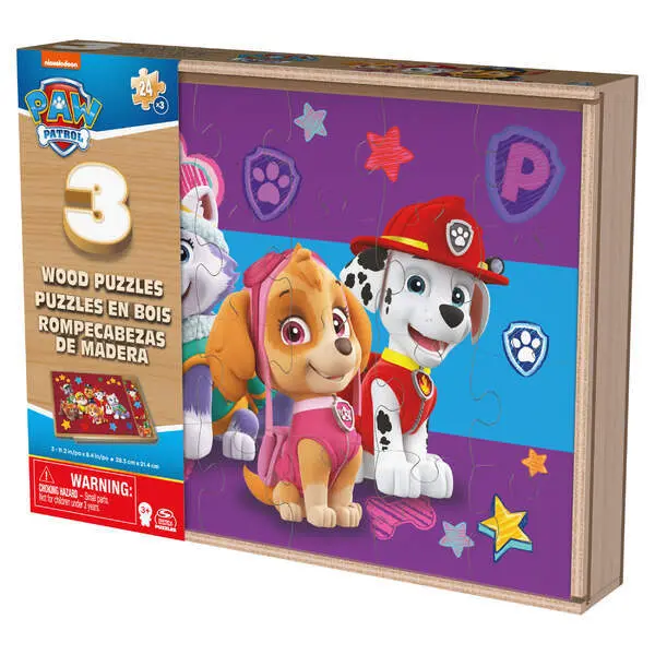 Bild: 778988461037 | CGI Paw Patrol Holzpuzzle 3er Set | Spiel | In Kartonage | 61037