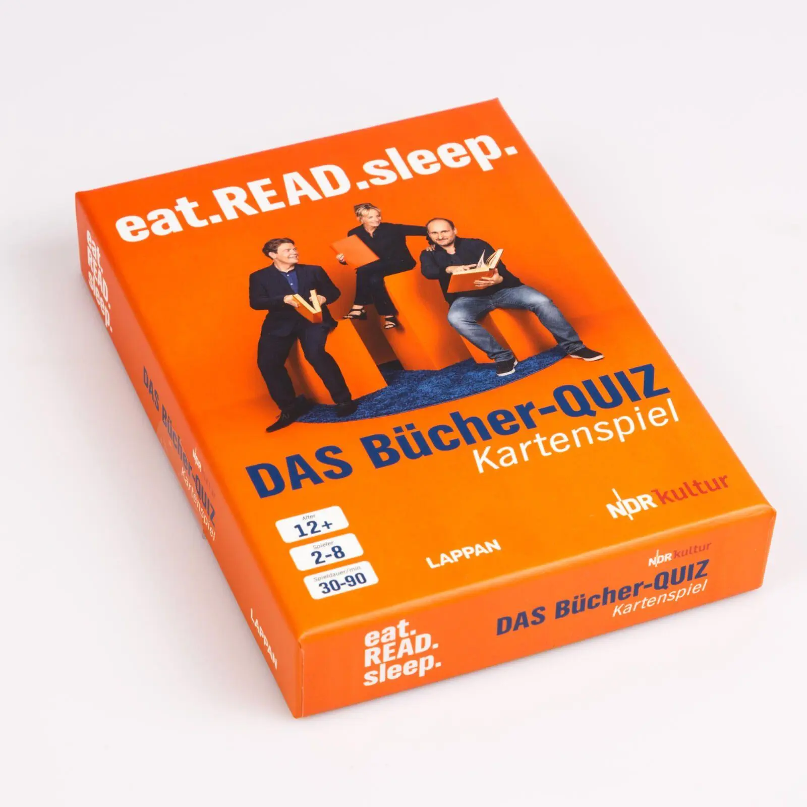 Bild: 4043726501037 | eat.READ.sleep - Das Bücher-Quiz | Kartenspiel | Lappan Verlag | Box