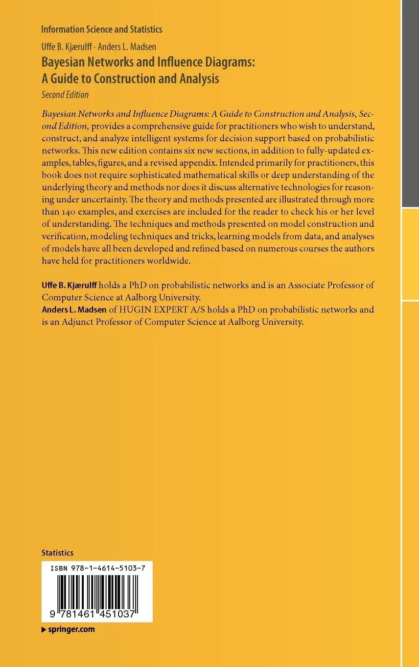 Rückseite: 9781461451037 | Bayesian Networks and Influence Diagrams: A Guide to Construction...